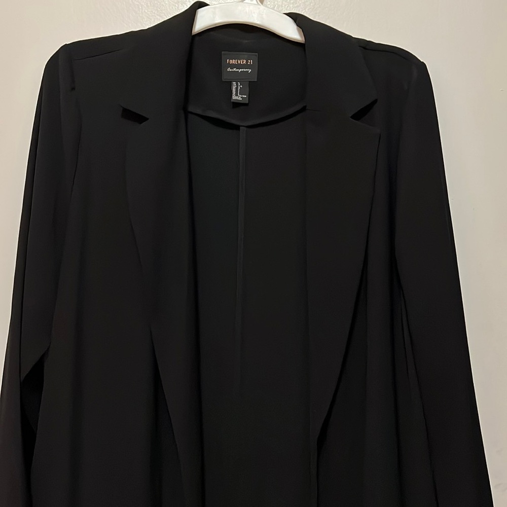 Forever 21 Longline Blazer lightweight but thick size large